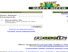 Tablet Screenshot of freemail.happyhippie.com